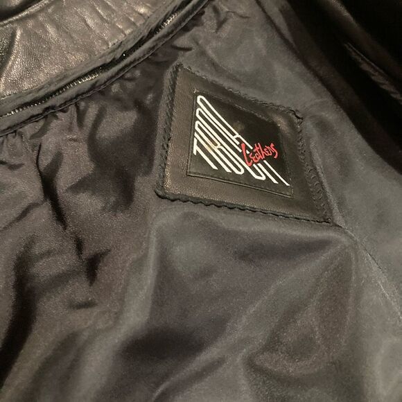 TIBDA Leathers Vintage Black Ankle Length Leather Trench Coat Size 6 - Picture 13 of 16